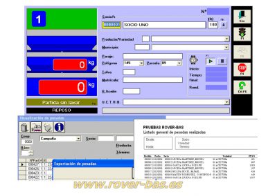 Gestión de básculas de pesaje contínuo OLI2000